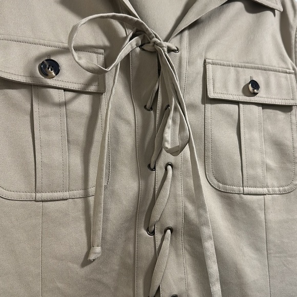 Saint Laurent Cargo Mini Dress - Size FR42 (US 10) - Picture 2 of 8